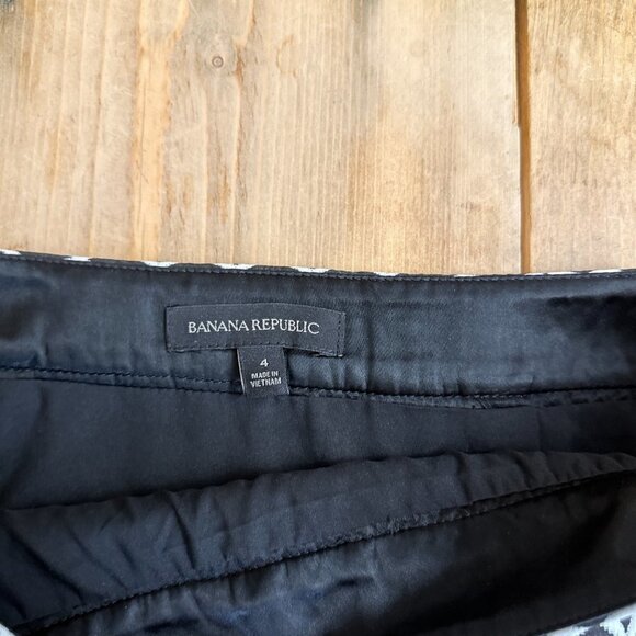 Banana Republic Woven Mini Star Pencil Skirt Nordic‎ Size 4 - Picture 5 of 6